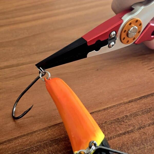 Pinza Red Fish Aluminio Abreanillas Corta Multifilamento + Funda y Extensible - Imagen 4