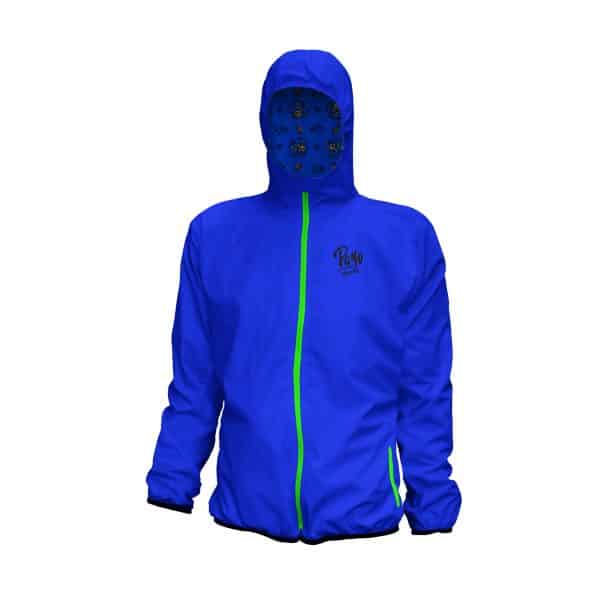 Campera Payo Rompeviento Impermeable Azul Francia