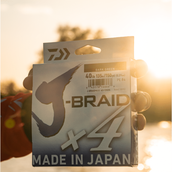 Multifilamento Daiwa J-Braid X4 0.29mm - 40lbs- 150yds - Imagen 2