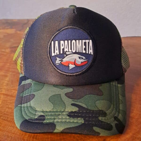 Gorra Trucker Camuflada La Palometa Bait Shop - Imagen 2