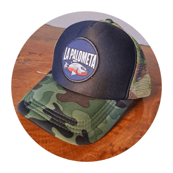 Gorra Trucker Camuflada La Palometa Bait Shop