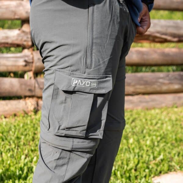 Pantalon Payo Cargo Desmontable Color Gris - Imagen 5