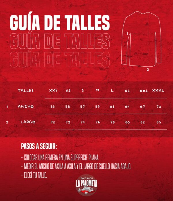 Tabla de talles LPBS