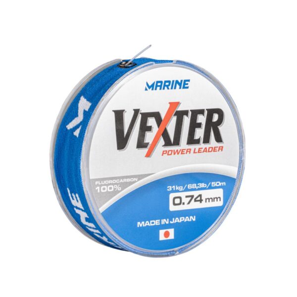 Fluorocarbon Vexter Power Leader - 68,3lbs - 0.74mm - 50 Metros - Imagen 2