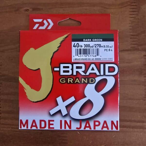 Multifilamento Daiwa J-Braid Grand X8 0.32mm- 40lbs - 300yds - Imagen 2