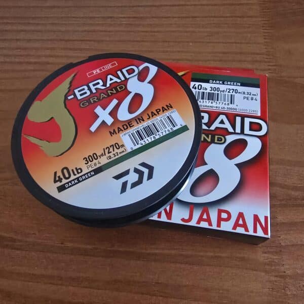Multifilamento Daiwa J-Braid Grand X8 0.32mm- 40lbs - 300yds - Imagen 4