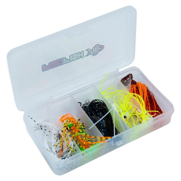 Señuelo Chatterbait Red Fish x 5 + Cajita
