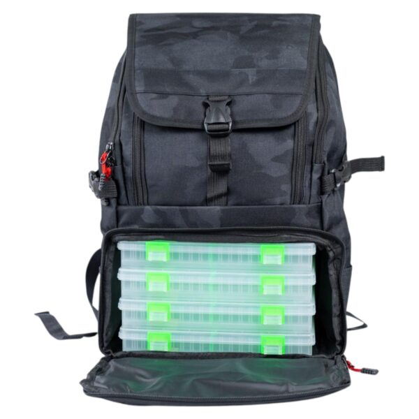Mochila Señuelera Red Fish - Tamaño 3600 - Negra - Imagen 4
