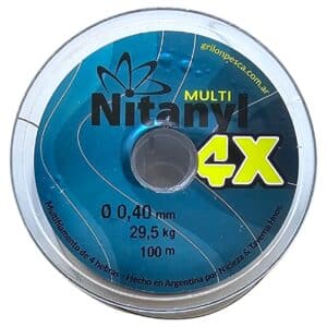 Multifilamento Grilon Nitanyl - Verde 4x - 0.40mm - 65lbs - 100mts