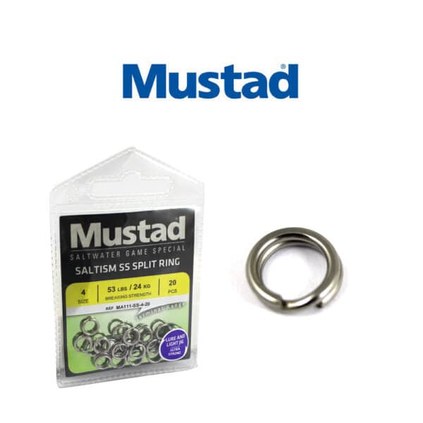 Anillas Mustad MA111-SS Acero Inoxidable - Saltwater - Nro 7 - Imagen 3