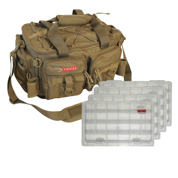 Bolso Tech Angler 3700 + 4 Cajas Tech 3700